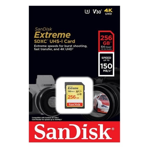 Extreme Sdxc Uhs-i Memory Card For Camera - Drones- 256gb