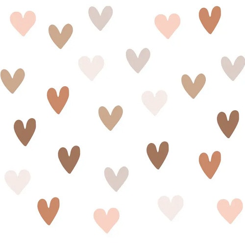 Self Adhesive Decal Hearts Wall Sticker -90*82cm