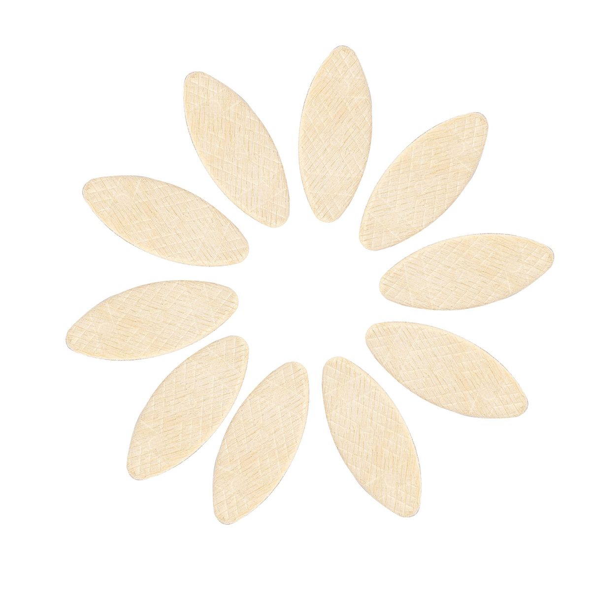 200 Pcs / Bag No. 10 Three Types Of Wood Biscuits For