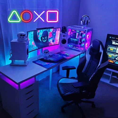 Playstation Icon Neon Light - 40cm By 15cm