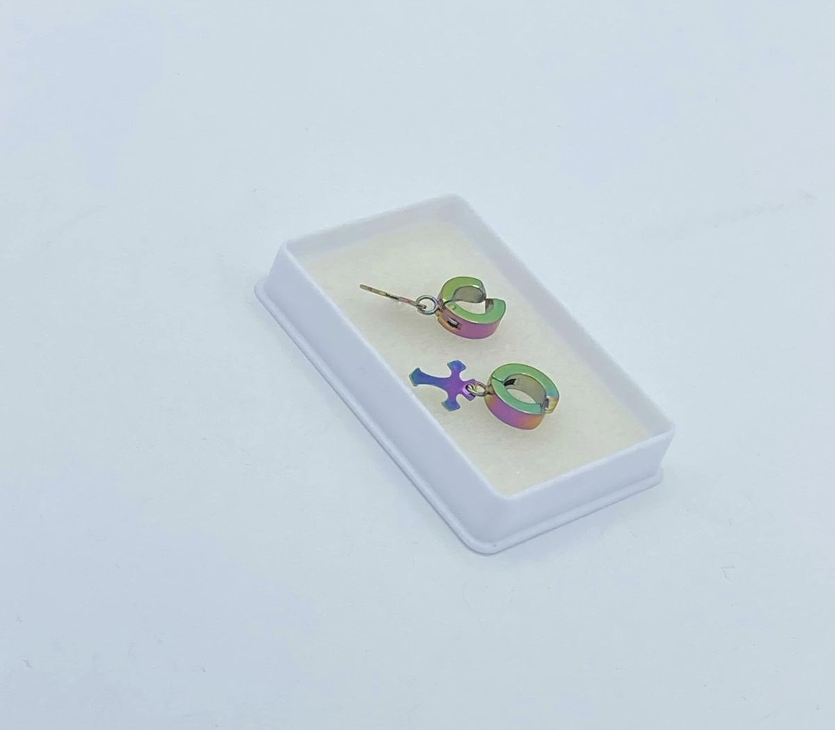 Magnetic Steel Multicolor Men's Stylish Earrings