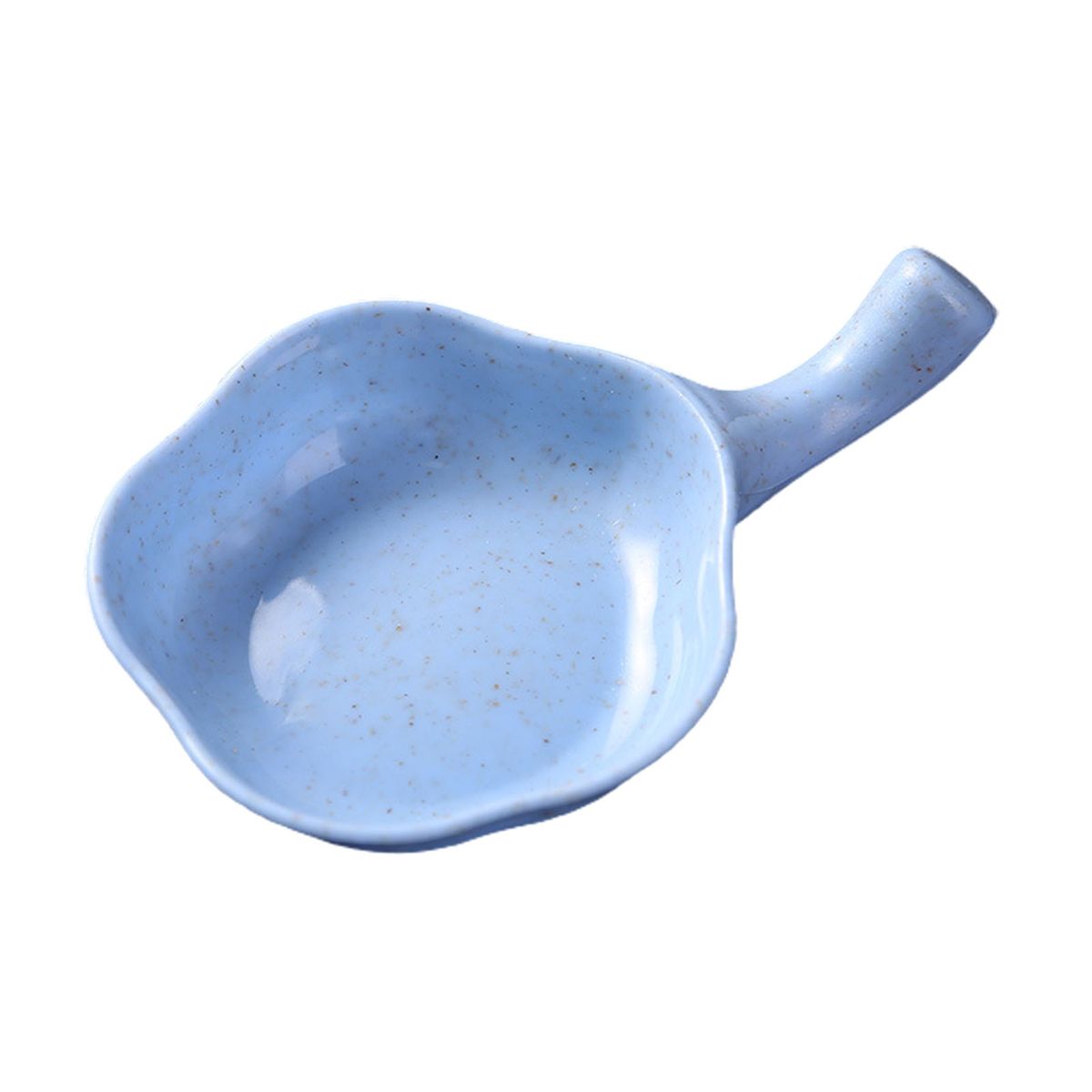 Seasoning Plate Flower Shape With Handle Small Size-Blue