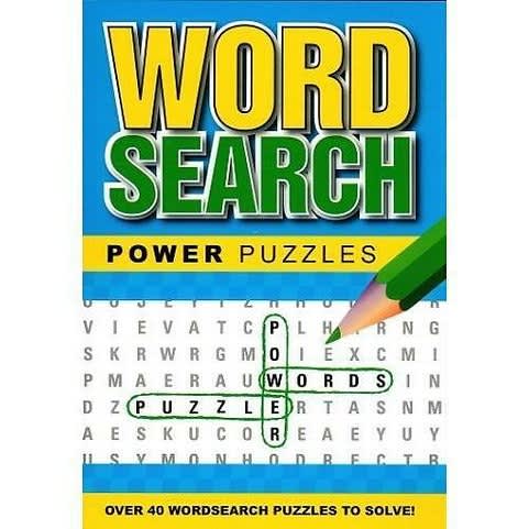 Word Search Power Puzzles Blue
