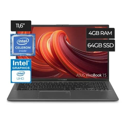 Vivobook L203na Laptop - 11.6&rdquo; Hd Display - intel Celeron N3350 Processor - 4GB RAM - 64 HDD