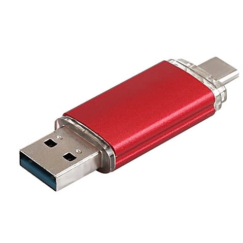 16GB Dual Flash Drive - Red.