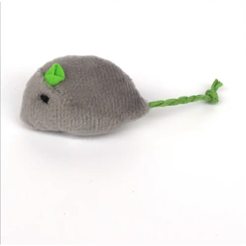 TD Plush Mouse Cat Toy - Grey
