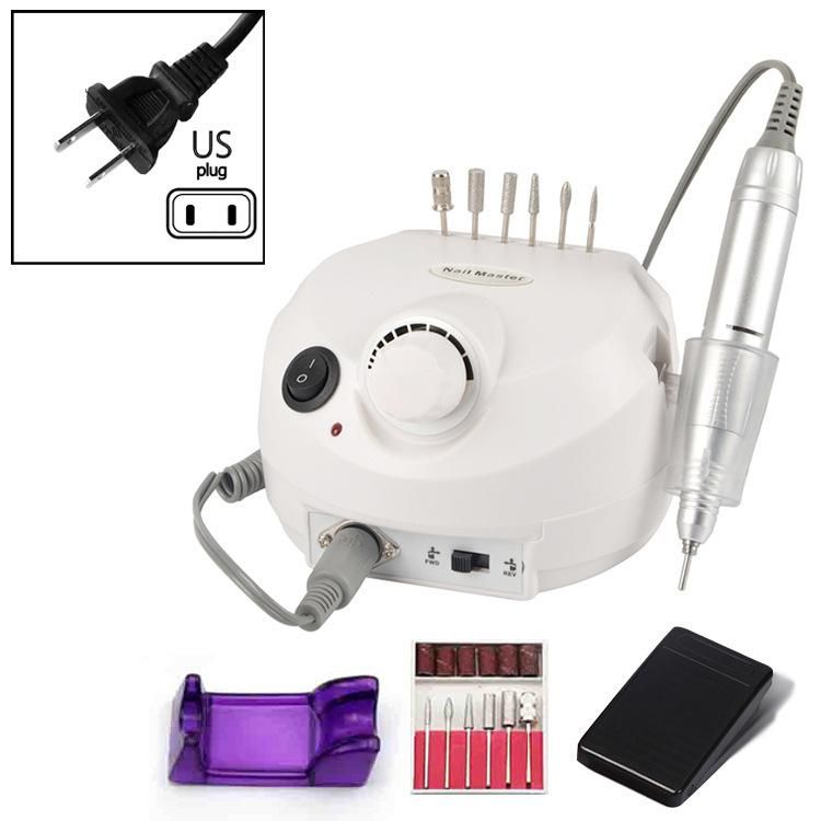 Cross-border manicure 202 grinding machine manicure machine electric nail remover polishing machine pen type nail grinder manicure tool White - US regulations