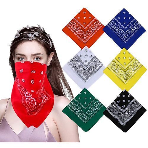 6pcs Fashion Bandana Scarf Headband,Handkerchief.