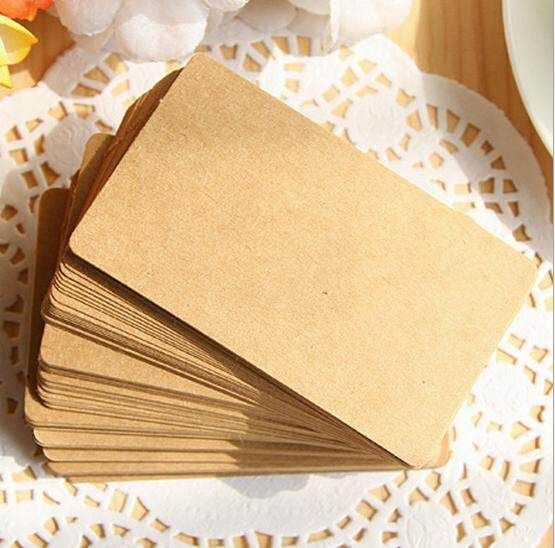 20pcs/set DIY Blank Handdraw Postcard Apricot