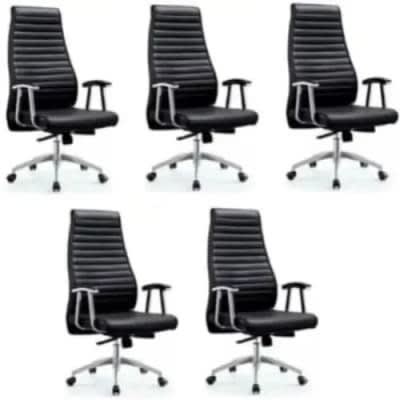 High Back Executive Office Chair - 5pcs - Black