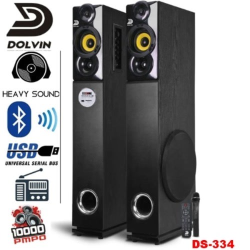 Tower Bluetooth Home Theater Sound System - DS 334 - 80W