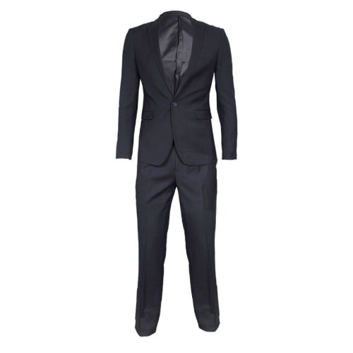 Refined Notch Lapel Men's Suit - MS-3512  -  Grey