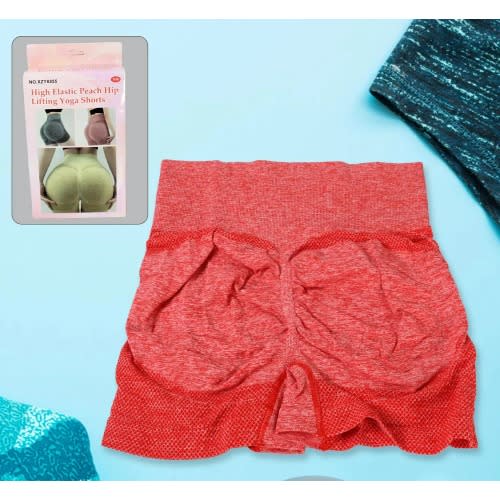 Fashion Front Ladies Biker Short - Peach