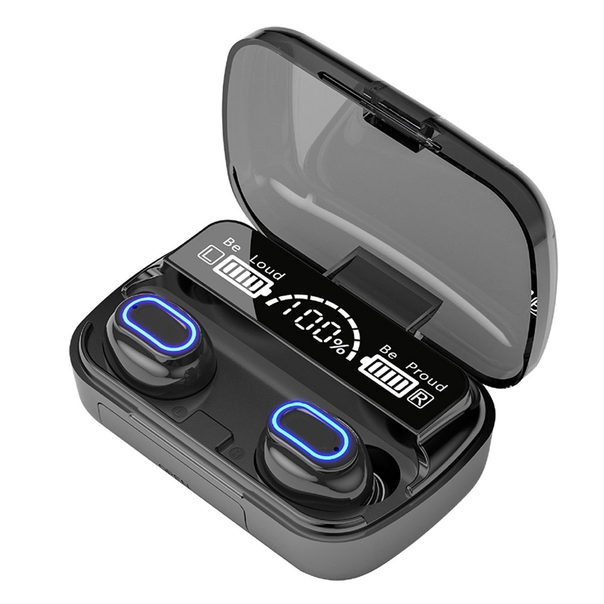 M1 BT5.1 Earphones Auto Pairing HiFi Sound Noise Reduction