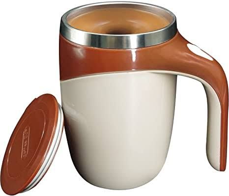 Auto Magnetic Self Stirring Stainless Steel Mug - 380ml