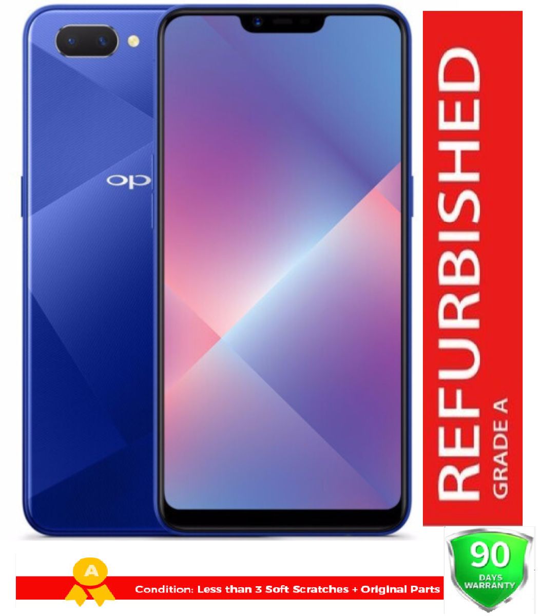 Refurbished OPPO  A3S 6.2 "HD+   4GB+64GB , 4230mAH Blue