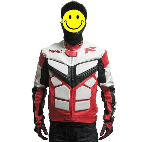 Motorcycle Racing PU Windproof Protection Jacket Coat For Y Amaha Red