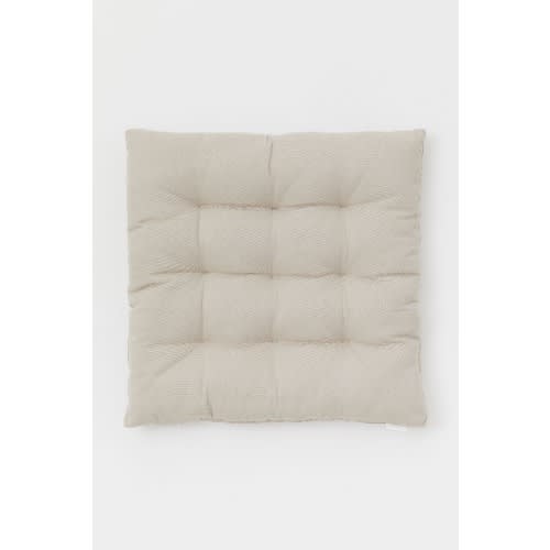 Twill Seat Cushion - Beige