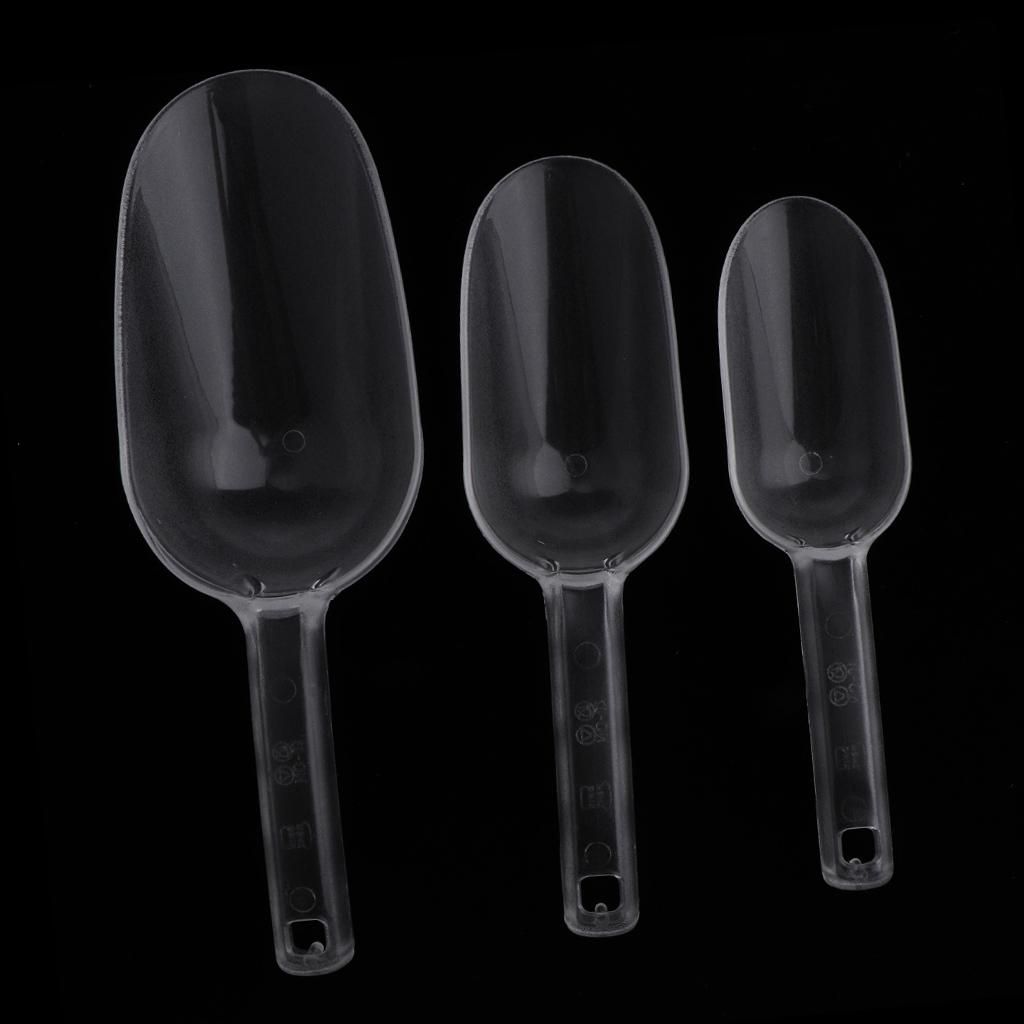 Set Of 3 Assorted Size Clear Acrylic   Dessert