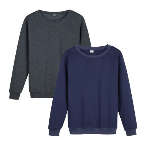 Pack Of Two Unisex Sweaters - Navy Blue  And Dark Grey