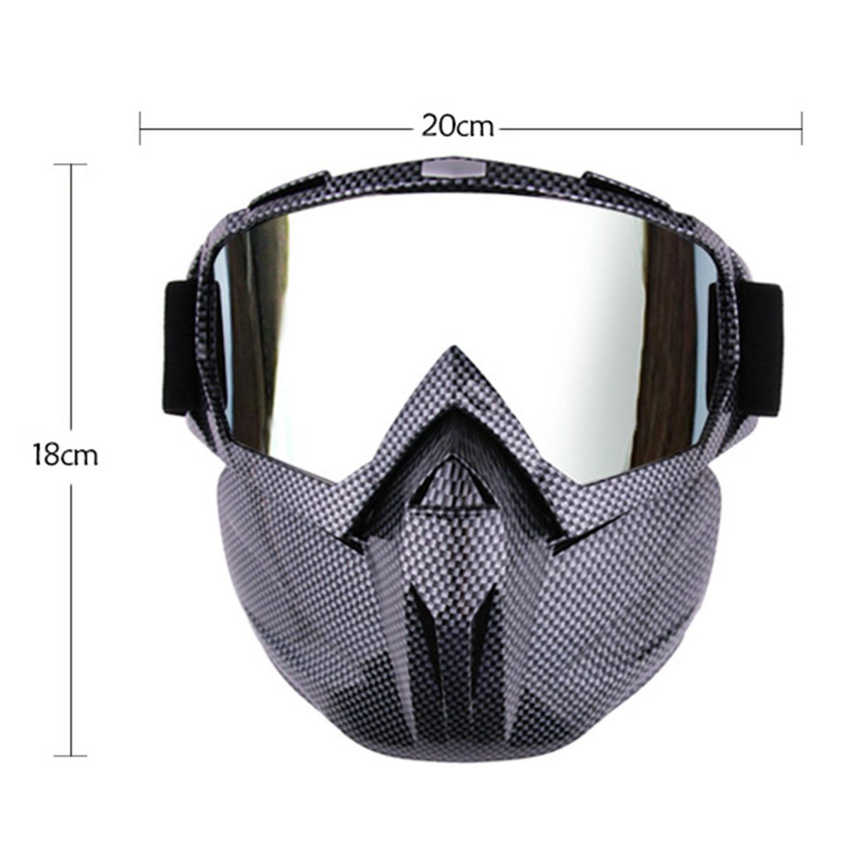 Anti Splash Cycling Face Shield Detachable Safety Glasses Style 01