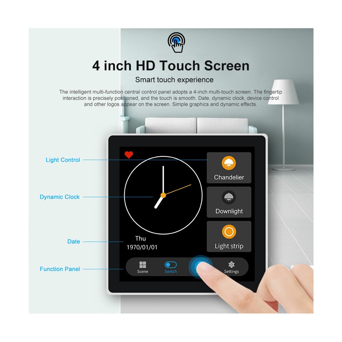 Tuya Smart Home Multiple Zigbee Smart Home Control Panel