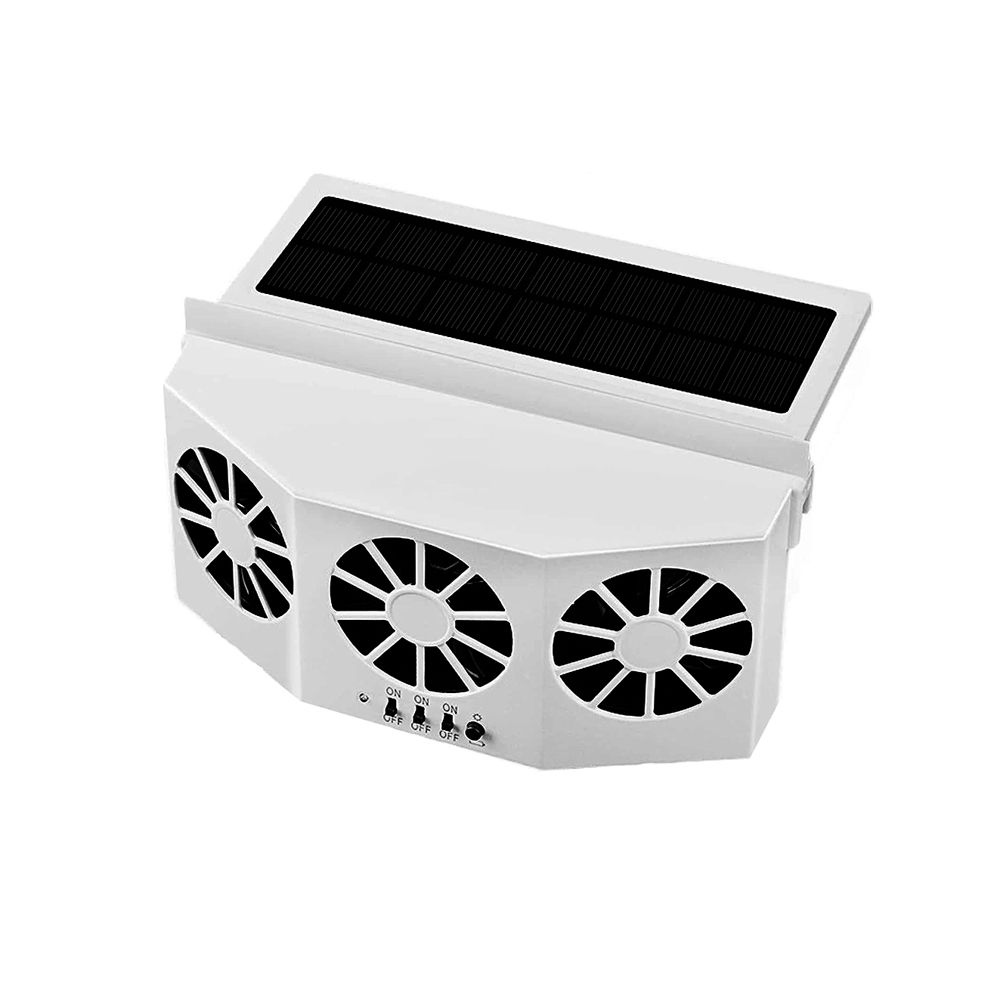 Car Solar Window Exhaust Fan Vehicle Air Purifier Ventilation Fan