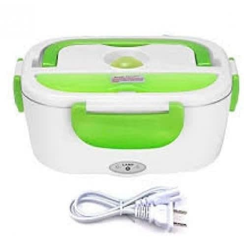 Portable Electric Lunch Box - Green & White