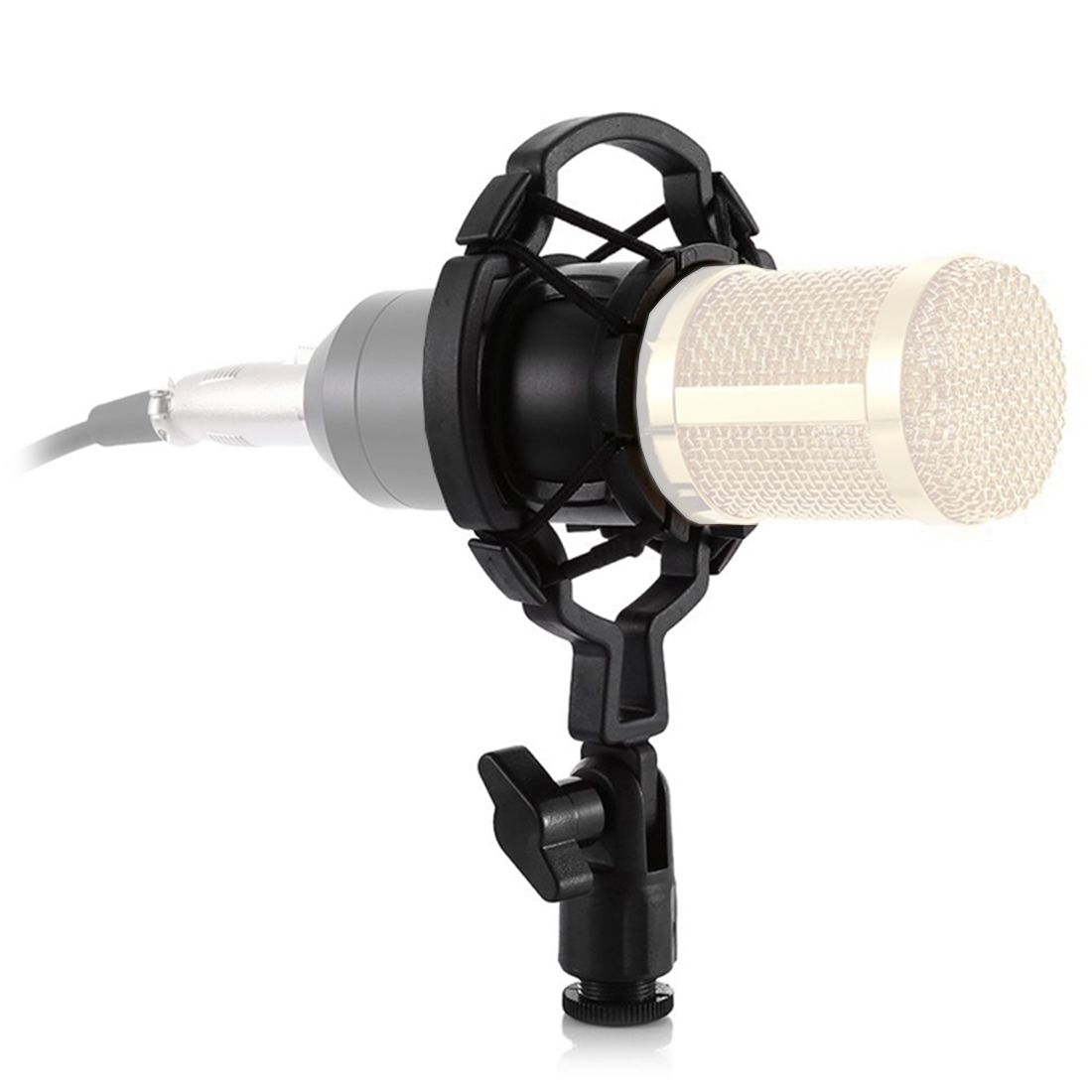Plastic Microphone Shock Mount Holder Stand, For Studio Recording, Live Broadcast, Live Show, KTV, Etc.