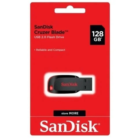 Sandisk Cruzer Blade 2.0 Usb Flash Drive - 128gb