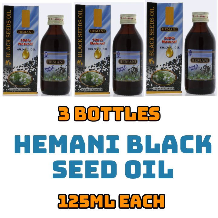 3 Bottles Of Black Seed Oil - 125ml - Original