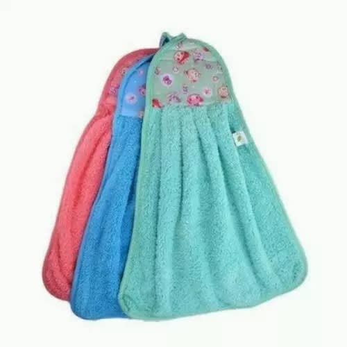 Micro Absorbent Hanging Kitchen Towel - 3 Pieces - Multicolour