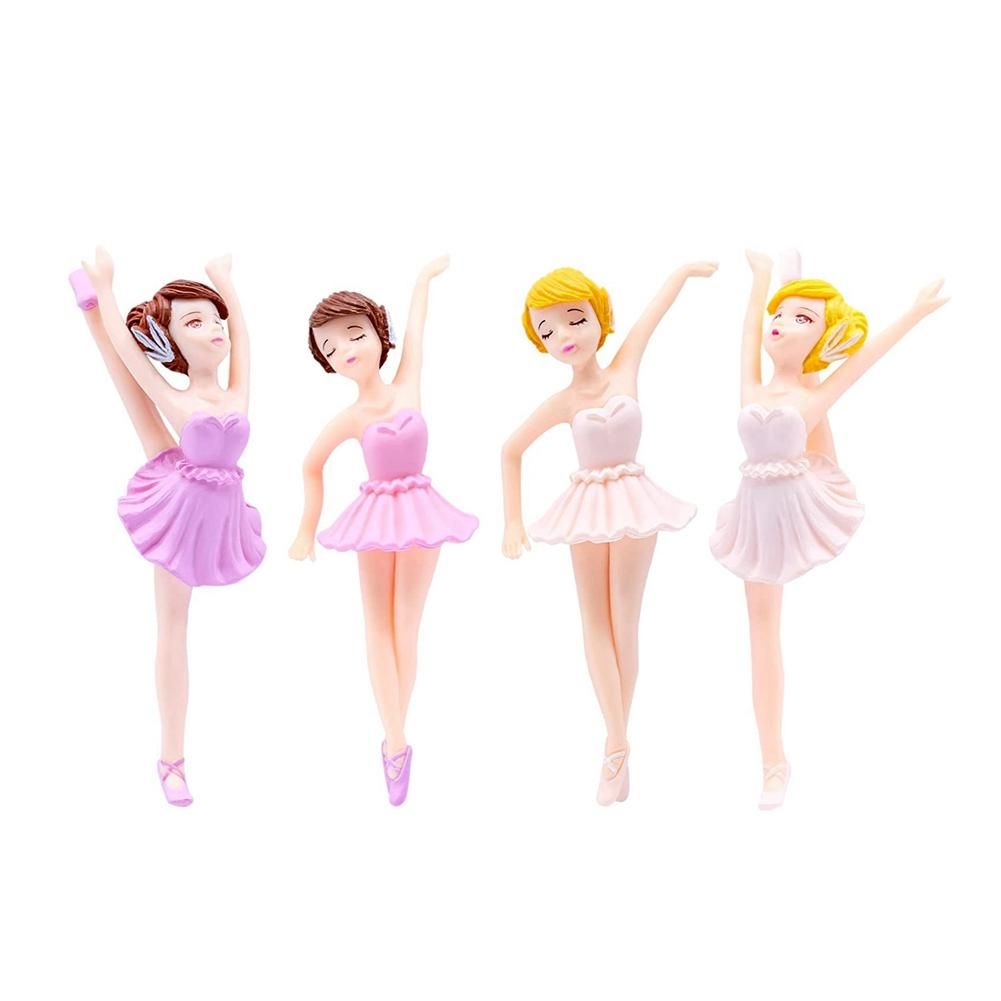 4Pcs Miniature Ballet Girl Figure Desktop Collection Cake