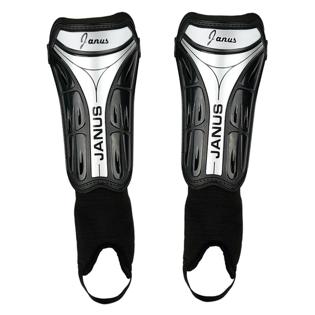 Adult Football Shin Guards Hard-shell Impact Resistant Shockproof Black