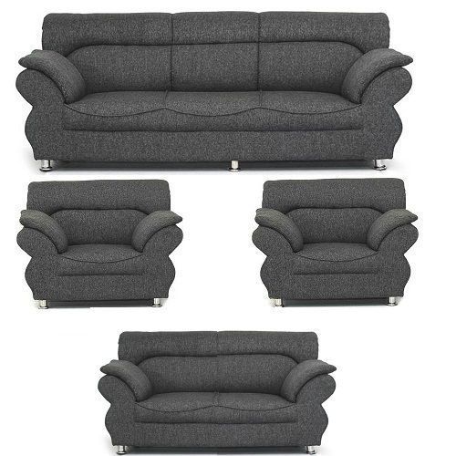 RICADO 7 SEATER GREY FABRIC SET (DELIVERY:Lagos, Ogun & Oyo)