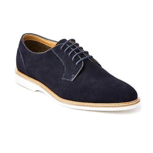 Men's Navy Suede Shoe