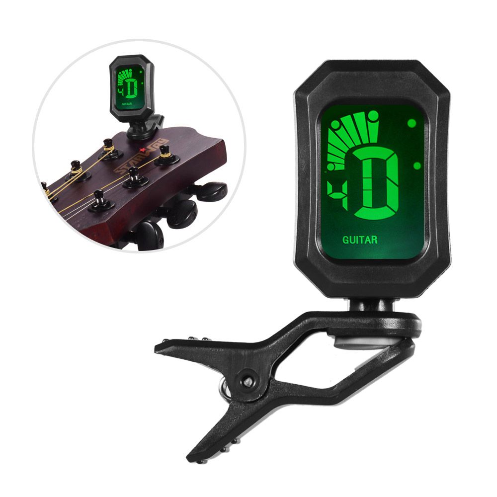 Digital Tuner Clip-On Design LCD Display Vibration Tuning