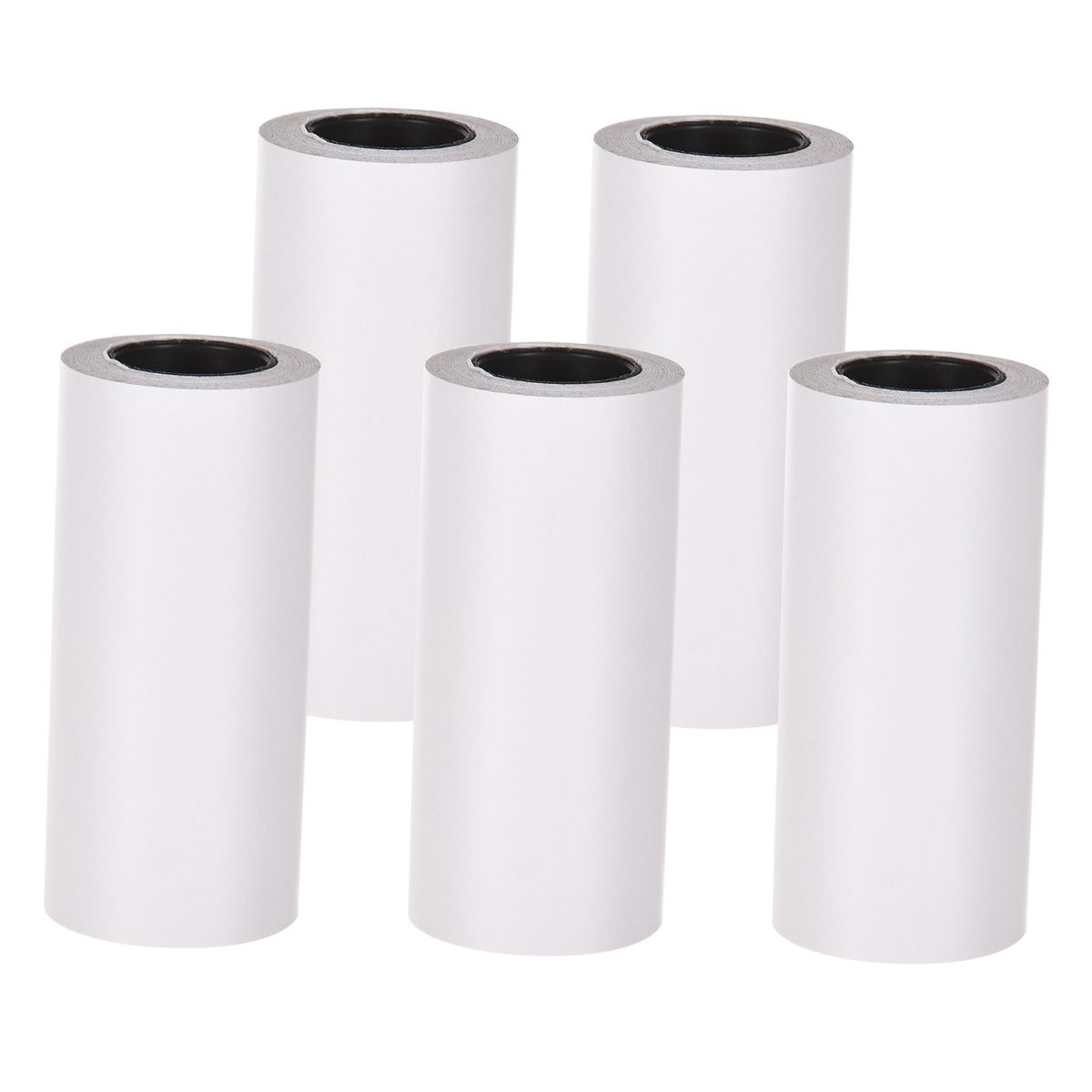 5 Rolls Self-Adhesive Thermal Paper Roll White Sticky Paper