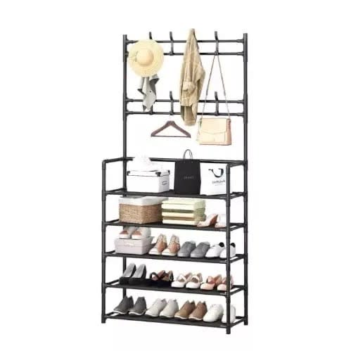 Multifunctional Shoe Rack With Hanger -4Layers