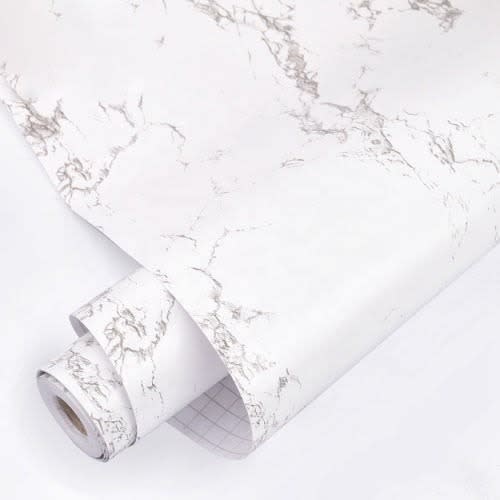 Self Adhesive Wallpaper - White