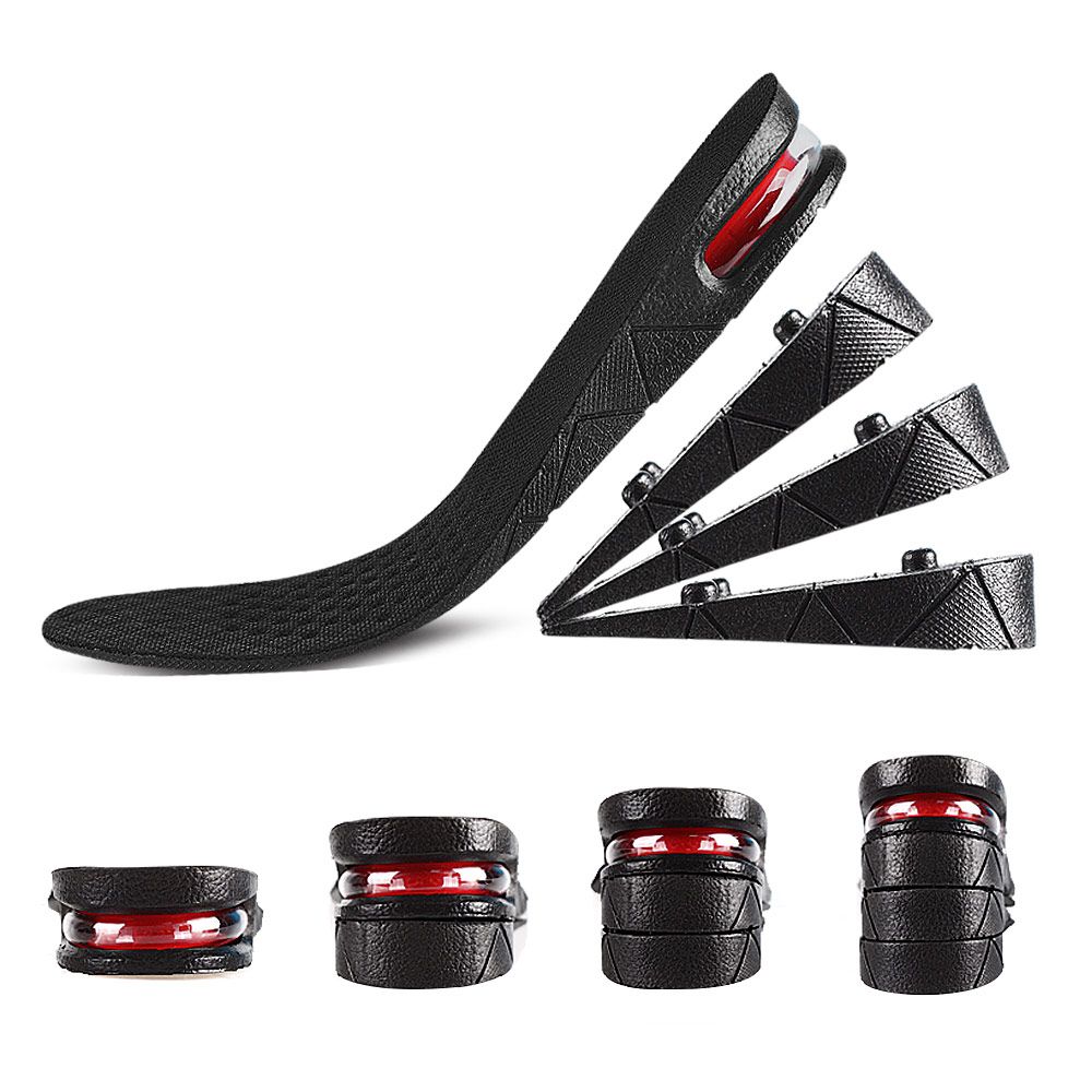 Height Increase Insoles 4-Layer Heel Insert With Air Cushion For Variable