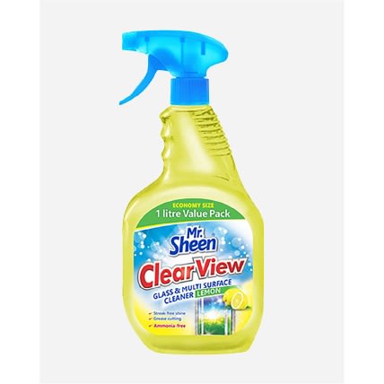 Clearview Glass & Multi Surface Cleaner - Lemon - 1 Litre