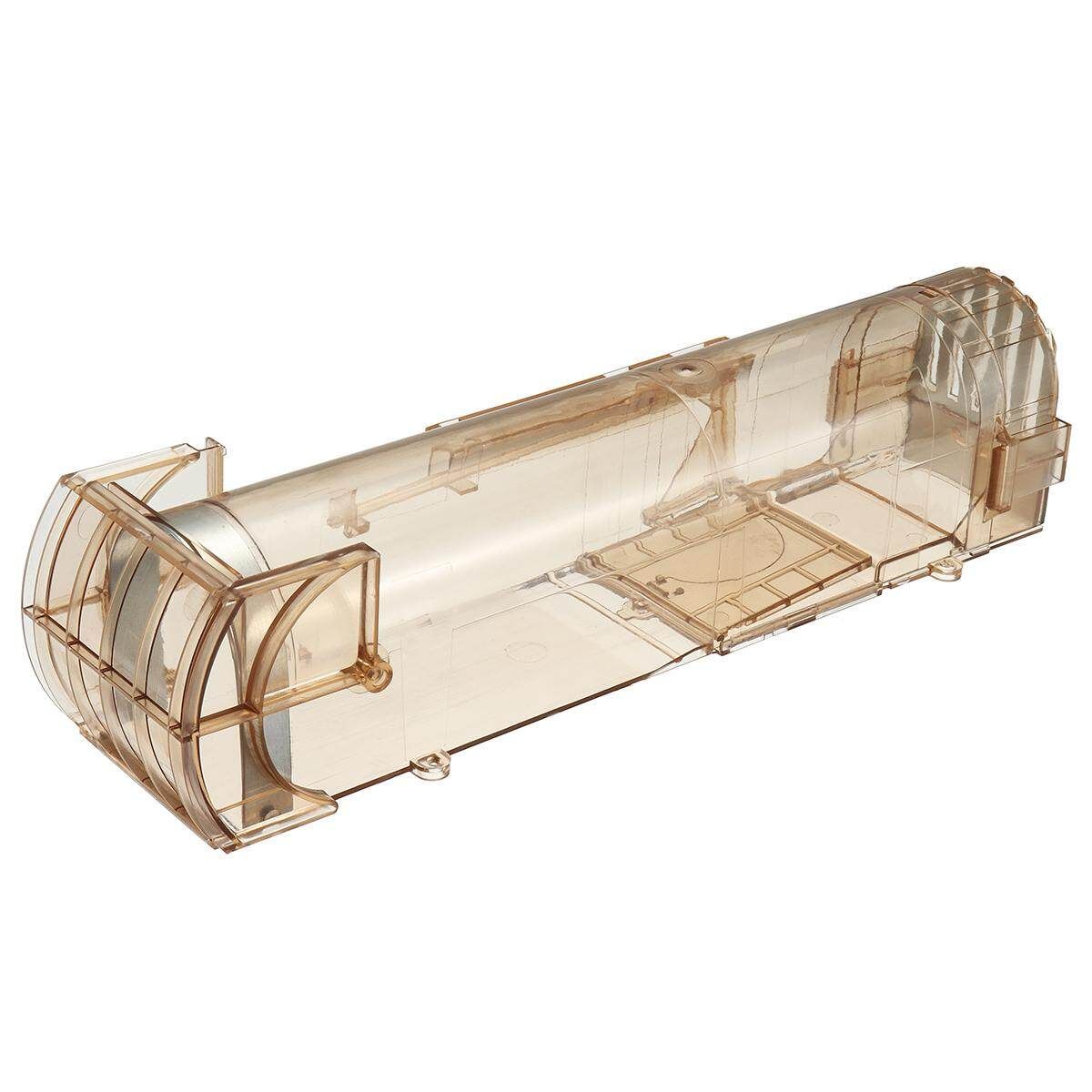 Brown/Tranparent Mouse Traps Humane Smart Trap No Kill Rats Live Catch Reusable[Brown] Brown