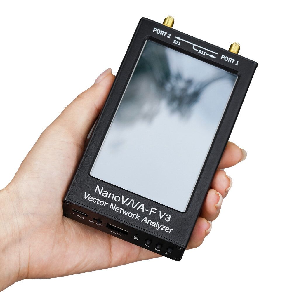 NanoVNA-F V3 4.3 Inch LCD 1M-6GHz Vector Network Analyzer,