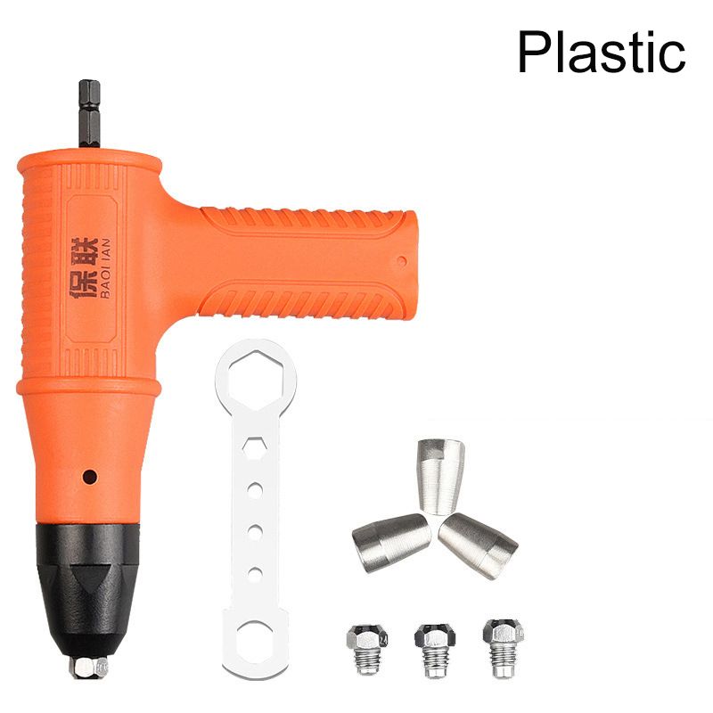 Electric Rivet Gun 2.4mm-4.8mm Rivet Nut Gun Drill Adapter Cordless Riveting Tool Insert Nut Pull Rivet Tool For Woodworking