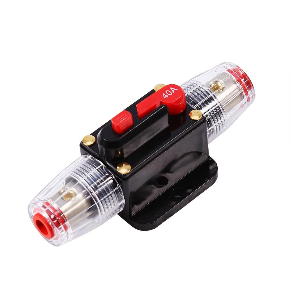 Reset Breaker Holder Piece DC Fuse Car Circuit 40A 12V 1