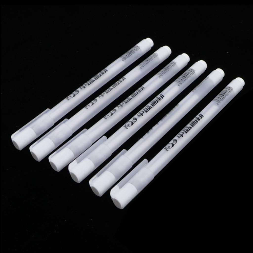 6pcs Color Markers Textile Acrylic Pens Marker Pens Foil Pen For