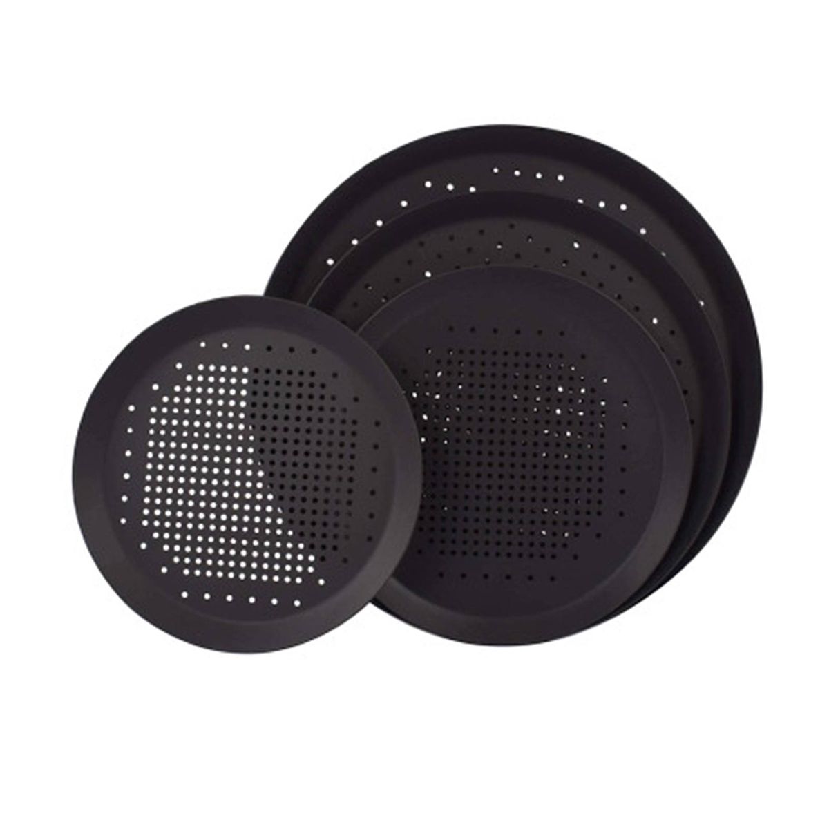 Nonstick Pizza Pan With Holes Baking Oven Plate Round Aluminum 7.5inch