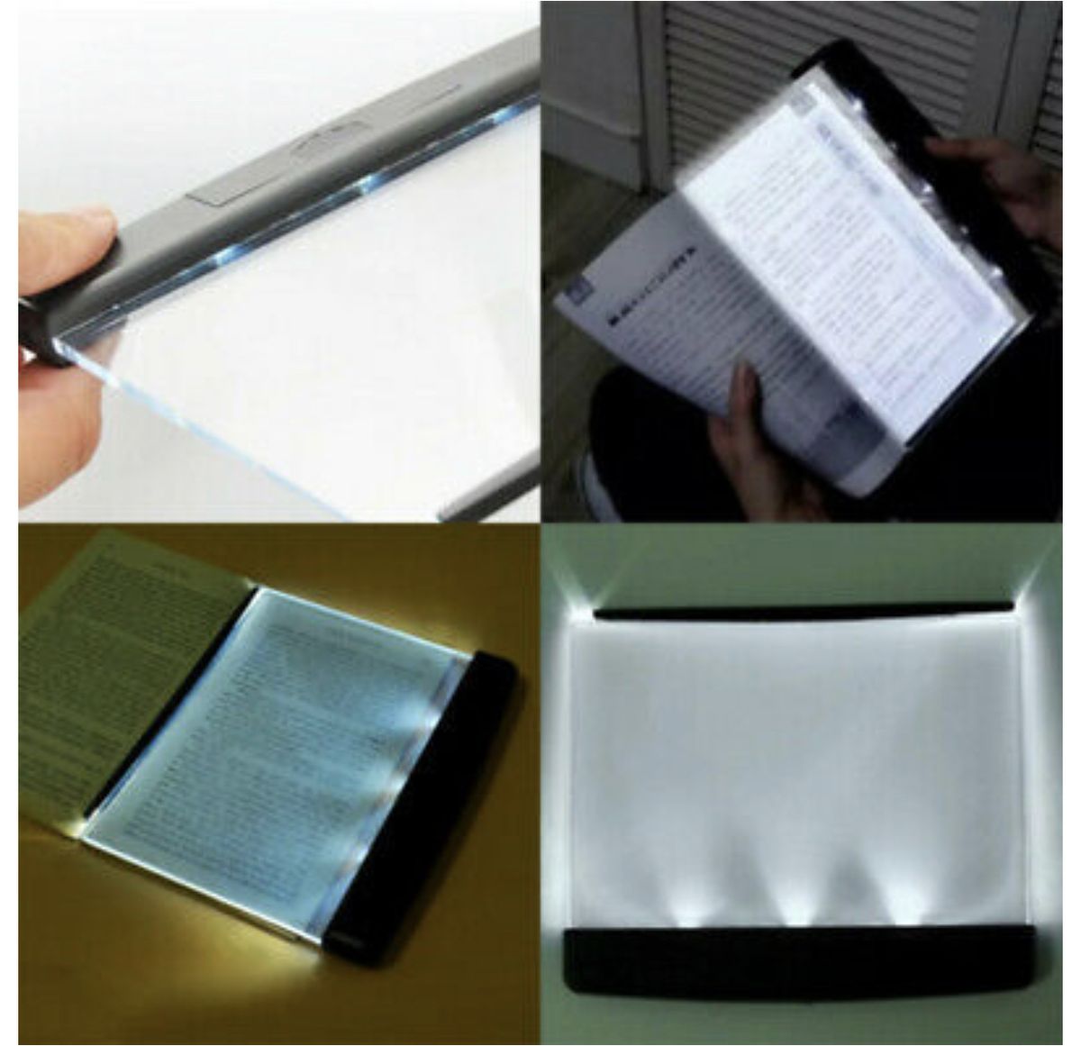 LED Light Wedge Eyes Protect Panel Book Reading Lamp