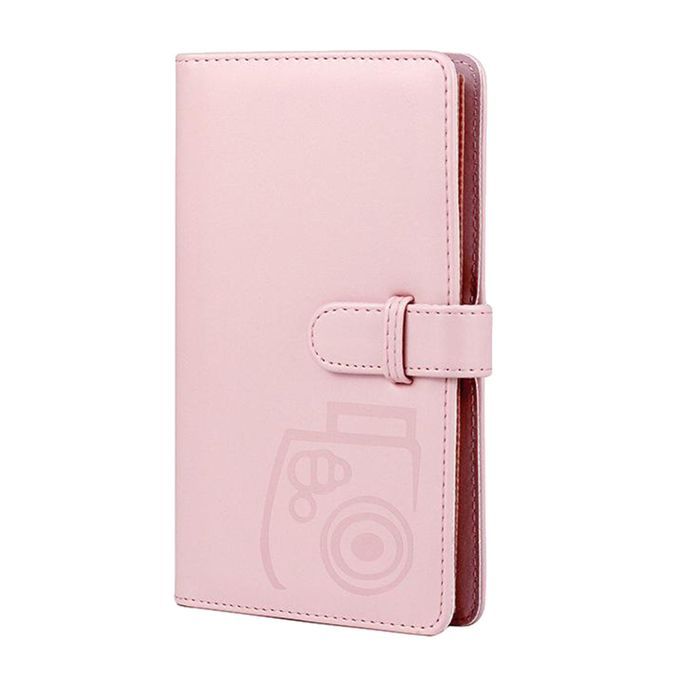 Mini PU 96 Photos Album Storage Book Instant Camera Photograph Pink